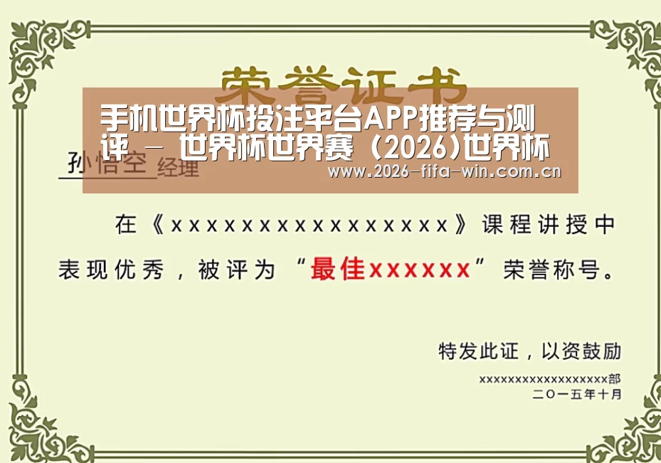 荣誉证书二